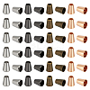 80Pcs 4 Colors Zinc Alloy Cord End BUTT-BC0001-16A-1