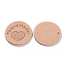 Microfiber Knitting Heart Label Tags PATC-PW0001-001O-2