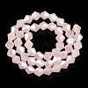 Imitation Jade Electroplate Glass Beads Strands EGLA-A039-J6mm-A07-2