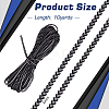10 Yards Polyester Braided Lace Trims SRIB-WH0011-240A-2