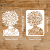 Plastic Drawing Painting Stencils Templates DIY-WH0396-189-2