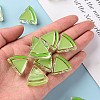 Transparent Enamel Acrylic Beads TACR-S155-001D-5