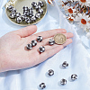 45Pcs Round Silicone Focal Beads SIL-SC0003-84-3