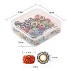 40Pcs Polymer Clay Rhinestone European Beads RB-YW0001-02-6