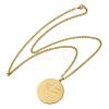 304 Stainlessa Steel Curb Chain Pendant Necklaces LS-NJEW-H034-07G-2