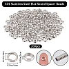 Beebeecraft 200Pcs 201 Stainless Steel Spacer Beads STAS-BBC0004-35-2