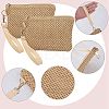 2Pcs Straw Plaited Cosmetic Zipper Bags AJEW-CN0006-36A-6