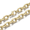 Iron Cable Chains Necklace Making MAK-N034-003A-MG-1