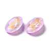 Mocha Fluorescent Style Glass Rhinestone Cabochons GGLA-M005-01B-371MK-3