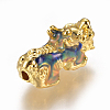 Alloy Enamel Beads PALLOY-L213-01G-4