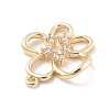 Brass Micro Pave Cubic Zirconia Pendants KK-D283-05G-2