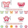 48Pcs 12 Styles Plating Acrylic Beads OACR-AR0001-27-2