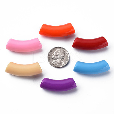 Opaque Acrylic Beads MACR-S372-001B-S-1
