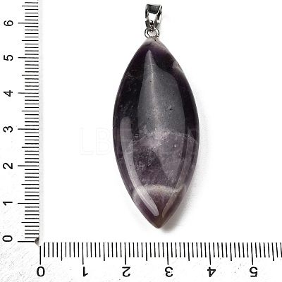 Natural Amethyst Big Pendants G-F820-06G-1