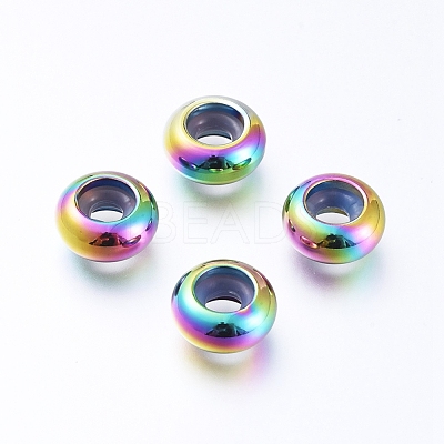 202 Stainless Steel Beads STAS-F148-9mm-07M-1