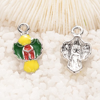 Christmas Decoration Alloy Enamel Pendants ENAM-K037-PJ019-07P-1