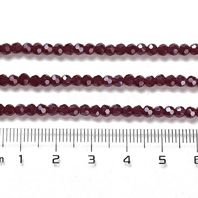 Electroplate Opaque Glass Beads Strands EGLA-A035-P3mm-A02-1