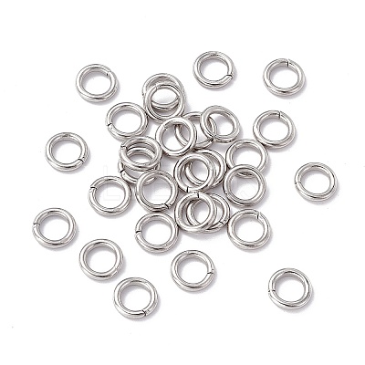 Non-Tarnish 304 Stainless Steel Open Jump Rings X-STAS-C040-01E-P-1