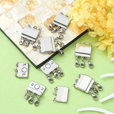 Zinc Alloy Box Magnetic Clasps Converter LS-PALLOY-C159-02P-1