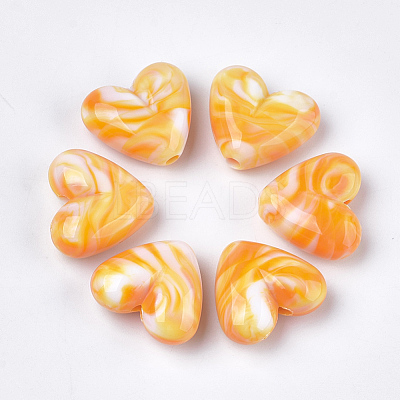 Acrylic Beads OACR-T009-15B-1