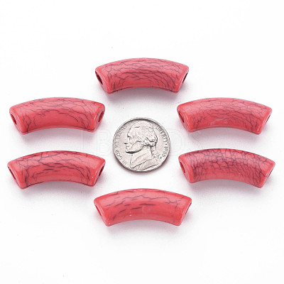 Opaque Crackle Acrylic Beads MACR-S372-001N-005-1