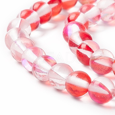 Synthetic Moonstone Beads Strands G-E573-02A-13-1