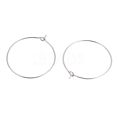 316L Surgical Stainless Steel Hoop Earring Findings STAS-G130-03P-30MM-1