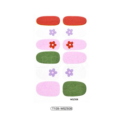 Flower Series Full Cover Nail Decal Stickers MRMJ-T109-WSZ508-1