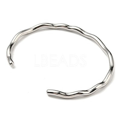 Non-Tarnish 304 Stainless Steel Cuff Bangles BJEW-H323-01P-1