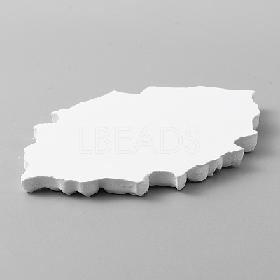 Oval Gesso Earring Display Plate EDIS-WH0016-045-1