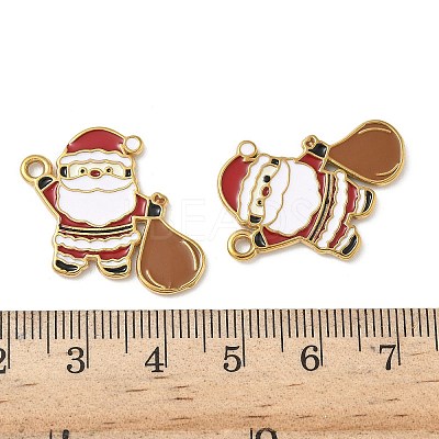 304 Stainless Steel Enamel Pendants STAS-L300-012G-29-1