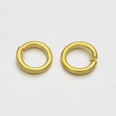 Brass Open Jump Rings KK-E647-17G-4mm-1