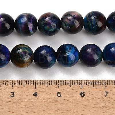Natural Tiger Eye Beads Strands G-F591-18-10mm-09-1