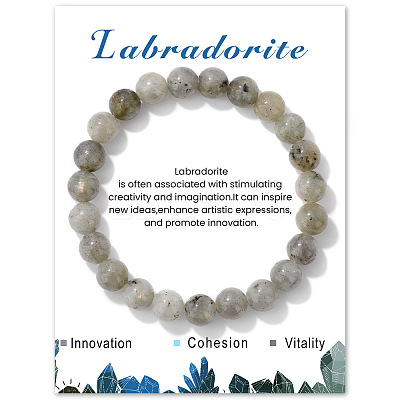 Synthetic Labradorite Beaded Stretch Bracelets PW-WG7FE75-09-1-1