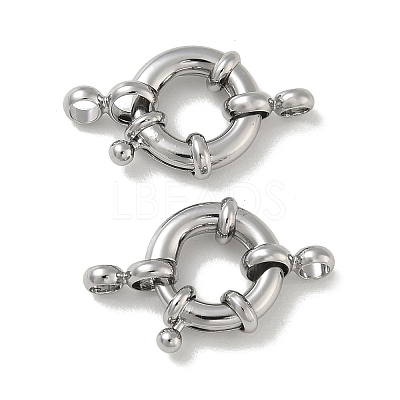 Brass Spring Ring Clasps KK-CBAD851-02P-03-1