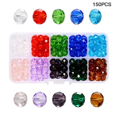Transparent Glass Beads FPDL-S015-04D-01-B-1
