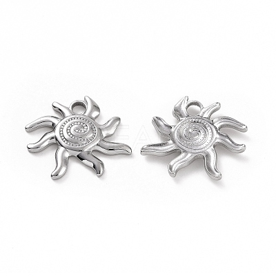 Non-Tarnish 304 Stainless Steel Pendants STAS-C003-12P-1