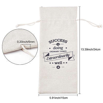 Jute Cloth Wine Packing Bags ABAG-WH0005-72G-1