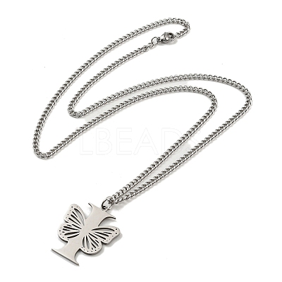 201 Stainless Steel Necklaces NJEW-Q336-01I-P-1