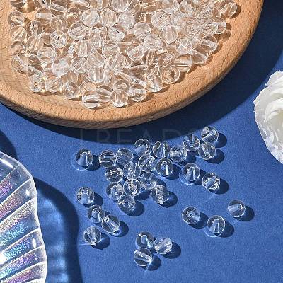 Transparent acrylic beads X-PL526_6MM-1