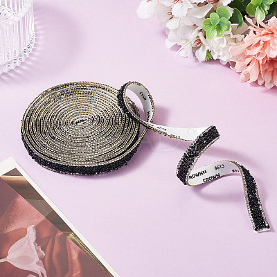 Hotfix Rhinestone Ribbon Trimming DIY-TAC0051-002B-1-1