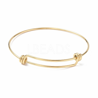 Ion Plating(IP) Adjustable 304 Stainless Steel Bangles Making X-MAK-F286-01G-1