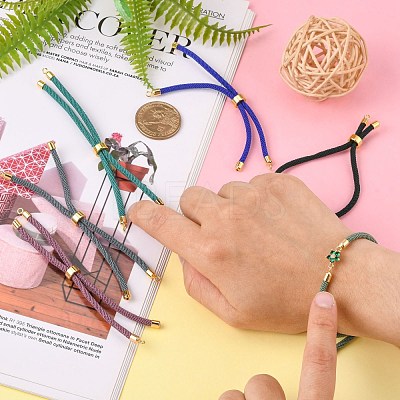 Nylon Twisted Cord Bracelet Making MAK-M025-1