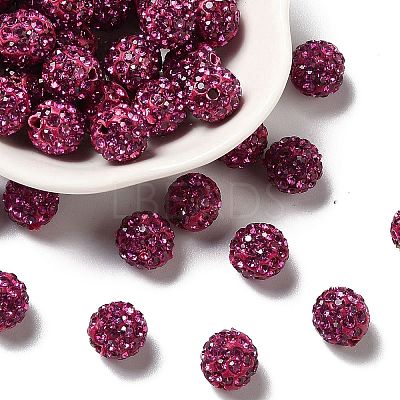 Pave Disco Ball Beads RB-A130-10mm-16-1