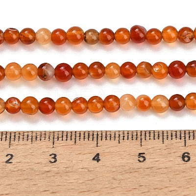 Natural Carnelian Beads Strands GG-CBA1CAF-A01-4mm-1