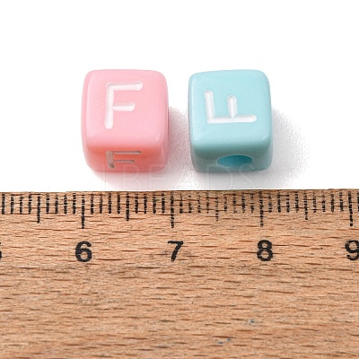 Opaque Acrylic European Beads AC-CBA7A73-01F-1