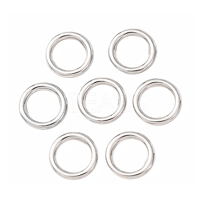 Brass Closed Jump Rings KK-CBA75F9-01-1