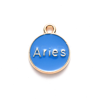 Alloy Enamel Pendants X-ENAM-S124-01B-02A-1