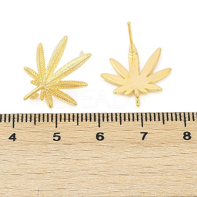 Brass Stud Earring Findings LS-KK-Z099-04G-01-1