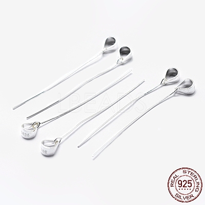 925 Sterling Silver Eye Pin X-STER-I014-22S-1